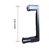 Manija de Puerta de Ducha Manija de Puerta de Baño Acero Inoxidable 304 Manija de Puerta Corredera de Inodoro Manija de Puerta de Vidrio Espaciado de Agujeros 145 mm