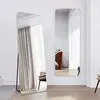 Espejo de Cuerpo Entero, Espejo de Piso a Techo, Espejo para el Hogar, Espejo de Pared, Popular para Dormitorio de Chicas, Espejo Simple Extraíble