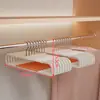 Cabide de calças de dupla posição para uso doméstico, de alta qualidade, sem costura, antiderrapante, adequado para calças secas e molhadas, um organizador de guarda-roupa que economiza espaço