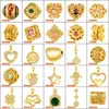 Colgante de cobre microincrustado cuentas de aceite de oro antiguo cuentas de transferencia diy con cuentas accesorios huecos fábrica de cuentas al por mayor
