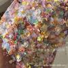 Maquillaje de uñas Bolsa de parche Flash hueco láser hueco lentejuelas estrella de cinco puntas ciruela brillo joyería para uñas