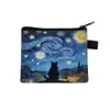 Porta-moedas Artístico Van Gogh Transfronteiriço, Porta-cartões Moderno com Estampa de Desenho Animado, Bolsa de Armazenamento Personalizada para o Dia dos Namorados, Venda Quente no Atacado