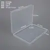 Caja de embalaje rectangular de plástico transparente, caja de exhibición de herramientas de ferretería, caja de embalaje para artículos pequeños, caja de almacenamiento de cuentas y botones