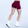 Pantalones Cortos de Yoga de Color Caramelo Europeos y Americanos, para Glúteos de Melocotón, Sin Costuras, de Cintura Alta, Levanta Glúteos, Deportivos, para Fitness, Venta al por Mayor
