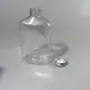 Botella Transparente de Bebida de Jugo para Mascotas Botella de Té de Leche Cold Brew Tipo Plano Recargable Botella de Vino de Frutas 350ml