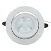 Luminária de teto embutida LED fina para casa 5W cob holofote comercial de hotel novo preto