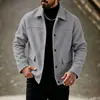 Chaqueta de lana con solapa para hombre, nueva, europea y americana, transfronteriza, otoño e invierno, abrigo cálido versátil casual británico