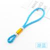 Nuevo Anillo de Plata Cuerda para Colgar Accesorios Joyería Hecha a Mano DIY Materiales Cuerda para Colgar en el Coche Llavero de Cuerda Trenzada Accesorios