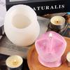Variedad de moldes de silicona para velas de diamante cilíndricas con forma de rejilla de cubo de Rubik, adornos para velas, molde de silicona, molde de música de pellizco