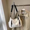 Moda Coreana Transfronteriza Bolso Simple de Axila Bolso de Mujer 2024 Nuevo Bolso de Hombro Cruzado de Lona Bolso Tote Casual Bolso Grande