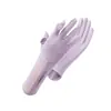 Guantes de Protección Solar de Verano para Mujer, Guantes Finos Anti-UV para Conducir y Ciclismo, Guantes Deportivos Antideslizantes para Exteriores de Seda de Hielo