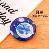 Insignia de Planeta de Dibujos Animados, Accesorios de Elementos Cósmicos, Broche Metálico para Estudiantes, Regalo para Niños, Pin de Regalo Pequeño