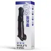 Funda Sensual para Pene Masculino con Dientes de Lobo de Cristal, Juguete Vibrador para Adultos, Anillo para Pene