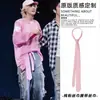 Bufanda de Seda Rosa Estilo Liu Han, Corbata de Moño, Cinturón, Cinturón Fresco para Pantalones para Hombres y Mujeres, Ropa y Accesorios para Conciertos de Baile Jazz
