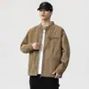 Jaqueta Jeans High Street Americana para Homens 2026 Nova Tendência Primavera e Outono Marca Retro Solta Jaqueta de Motociclista Workwear Top