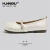 Sapatos Mary Jane Universais para Mulheres 2026 Verão Novo Estilo Suave Estilo Noturno Boca Rasa Flats Sapatos Planos de Cetim Francês