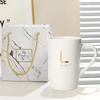 Taza de Cerámica de Mármol Taza para Beber Taza para Avena Desayuno Taza para Café Doméstica de Aspecto Elegante con Tapa y Cuchara