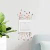 Br1326C Arbusto de Flores Mariposa Pegatina de Interruptor Pegatina de Pared Autoadhesiva Enchufe de Habitación Interruptor Pegatina de Decoración para Embellecimiento del Hogar