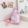 Bolsa Peitoral Infantil, Bolsa Transversal Casual da Moda para Meninos e Meninas, Bolsa de Ombro Pequena Porta-Moedas Fofa de Desenho Animado, Bolsa de Ombro Pequena Mini Tendência e Descolada