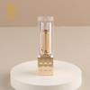 Tubo de lápiz labial con tapa transparente de diamante cuadrado, material de embalaje, 3,5 g, corrector de realce a presión, subtubo de corrector, tubo vacío