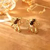 Pendientes Populares de Piedra Natural de Fuegos Artificiales, Simples y de Moda, Pendientes de Estilo Retro de Alta Gama, Diseño de Nicho, Joyería Personalizada