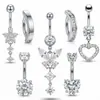 Joyería para Piercings Suministro Directo de Fábrica Comercio Electrónico Transfronterizo Combo de Gran Venta Piercing de Ombligo Anillo para Ombligo de Acero Inoxidable Hipoalergénico