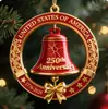 250º Aniversario de la Fundación de los Estados Unidos Campana de la Libertad Exquisita Campana Acrílica Colgante Decoración de Árbol de Navidad Amazon