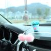 Amazon se especializa en bolas de piel de visón con borlas de diamantes de cristal para espejo retrovisor de coche, colgantes para decoración interior de coche.