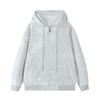 Moletom Cardigan com Capuz Unissex 2026 Estilo Novo de Primavera Composto de Algodão Escovado Seda Leite Jaqueta Casual Tendência