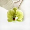 Orquídea Phalaenopsis Flor Artificial Phalaenopsis Cabeza de Flor Grande 9cm Cabeza de Flor Phalaenopsis Recuerdos para Bodas y Fiestas Decoración DIY Regalo