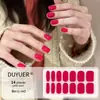 Adesivos para Manicure em Gel Sem Luz de 14 Dedos Popular na Temu Transfronteiriça Adesivos de Unha à Prova d'Água de Longa Duração