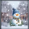 Dh046 Zanahoria de Dibujos Animados Nariz Muñeco de Nieve Navideño Dibujo Animado Pegatina Estática para Ventana Pegatina para Ventana de Vidrio Fiesta Navideña