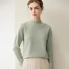 Suéter de punto Loro Piana 100% cachemir puro listo para usar de primera línea para mujer, cálido, suave, liso, favorecedor, versátil, capa base de suéter