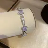 Papel de Flor Transparente y Frío Azul Transparente y Frío Higanbana (Lycoris radiata) Pulsera Súper Brillante Exquisita Lujo Ligero Sensación de Gama Alta Joyería de Mano Versátil