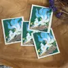 Ouro Quente Xizang Nepal Thangka Puro Pintado à Mão Raposa de Nove Caudas Núcleo de Cartão 4x5