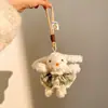 Chaveiro Pingente de Pelúcia Desenho Criativo West Highland Coelho de Orelhas Longas Pingente de Bolsa Acessórios para Menina Atacado