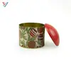 Latas de Té Personalizadas de Hojalata, Exquisitas Latas Redondas Pequeñas, Mini Latas Metálicas con Agujeros Abiertos y Tapas Convexas para Empaque de Dulces