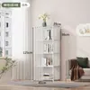 Estante simples para uso doméstico, estante infantil de vários andares de piso, armário de grade combinável livremente, estante de livros para quarto, suporte de leitura à prova de poeira