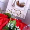 Juego de 20 Piezas de Arreglos Florales Metálicos para Portatarjetas DIY, Tarjetas de Invitación, Tarjetas de Ceremonia de Apertura y Arreglos Florales