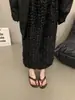 Chanclas Planas Plateadas de Moda para Mujer, Sandalias de Verano con Estampado de Leopardo para Uso en Exteriores, Chanclas de Dedo para Playa para Mujer