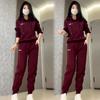 Sudadera con Capucha de Moda Traje Casual de Moda para Mujer 2025 Primavera y Otoño Nuevo Estampado de Letras Forro Polar Pantalones Largos Conjunto de Dos Piezas
