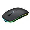 Ratón inalámbrico luminoso Bluetooth de doble modo 2.4G para escritorio, portátil, oficina, ratón inalámbrico transfronterizo