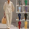 Nuevo conjunto de camisas para mujer 2026, estilo urbano casual, color liso, disponible en TEMU y Amazon