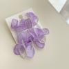 Pendientes de botón de flores estilo festivo francés Super Fairy Pendientes de borlas de cuentas hechos a mano Pendientes delgados de cara elegante Sentido avanzado