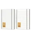 Cuaderno Minimalista Espiral Cuaderno A5 Papel B5 Cuadrícula Venta al por Mayor Inglés Rayado En Blanco PP Cuaderno Engrosado Estilo Ins Libro