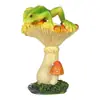 Artesanato de Resina Novo Sapo Cogumelo Jardim Artesanato de Resina Pátio Externo Gramado Vasos Paisagismo Ornamentos
