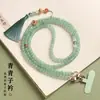 Corrente de Celular Transversal Estilo Zen com Contas Longa Anti-Perda Cordão para Celular Estilo Chinês Borla Acessório Hanfu 2026 Novo Feminino