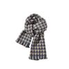 Cachecol Pied-de-poule para Mulheres Inverno Estilo Coreano Estudante All-match Cachecol Quente de Caxemira Engrossado Xale Externo Dupla Utilização