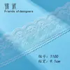 Accesorios de Encaje de 3-20 cm de Ancho Nuevos de Nylon Blanco y Negro Borlas para Ropa de Bebé Brocado Espesado Accesorios para el Cabello Material para Cinturones