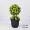 Planta Verde Grama Artificial Bola Bola de Grama Artificial Plástico Artificial Flor Artificial Vaso com Bola de Grama Bonsai Decoração de Casa Interna e Externa Ornamentos Criativos